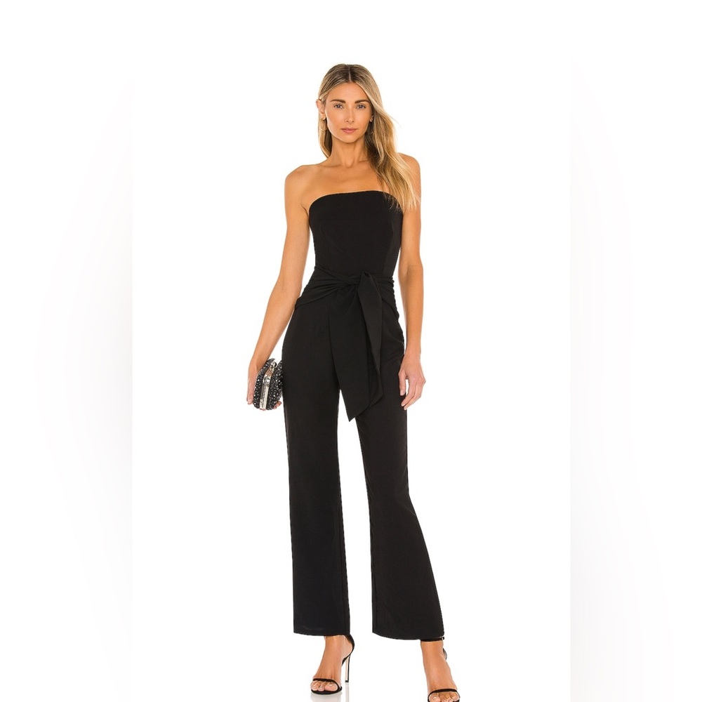 Superdown jordan tie waist jumpsuit
